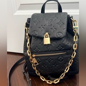 Women’s Black Backpack/Bag  with Gold Accents